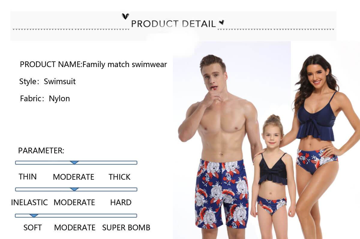 Peony Family Matching Swimsuit