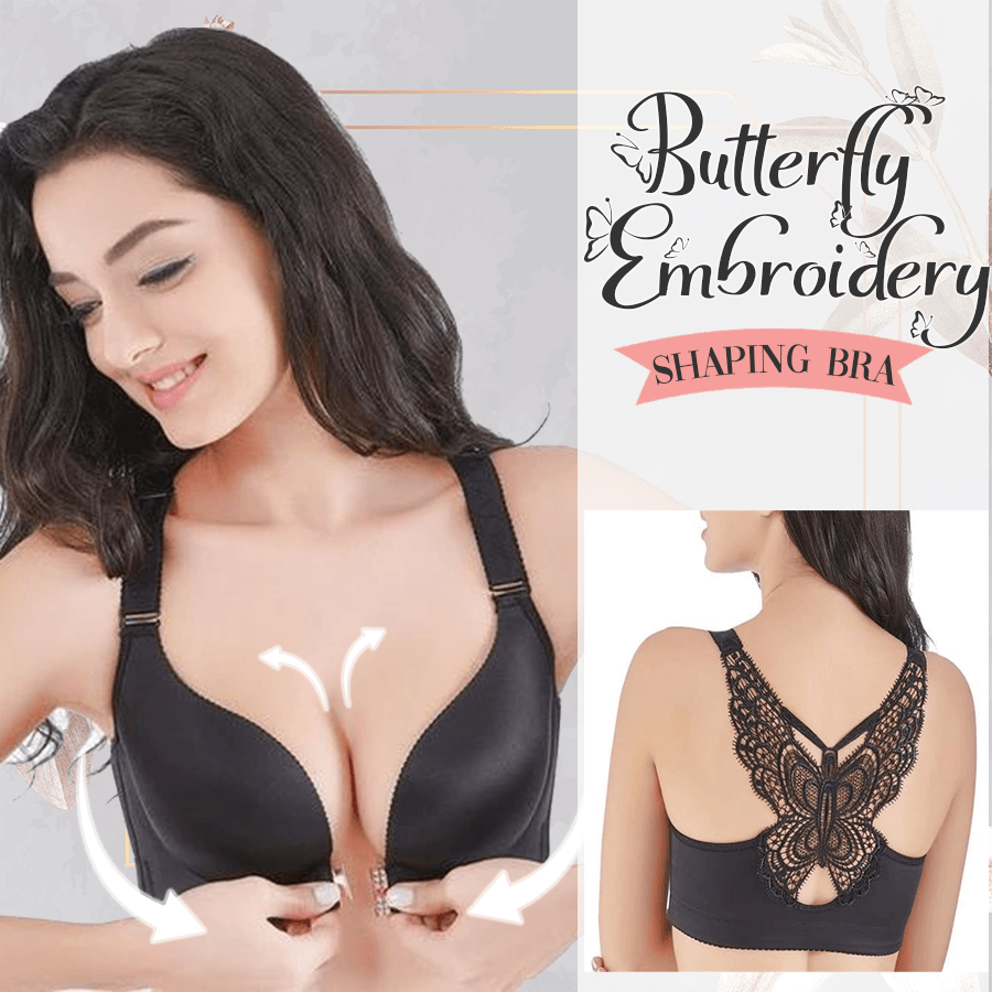 Butterfly Embroidery Shaping Bra