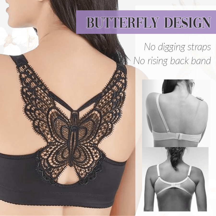 Butterfly Embroidery Shaping Bra